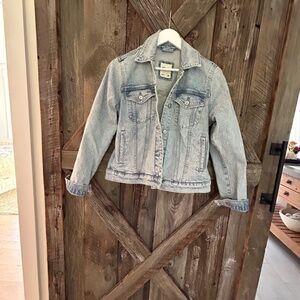 ABERCROMBIE AND FITCH WOMEN'S JEAN JACKET MEDIUM M
